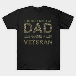 Veteran Dad Soldier Military Camouflage Fathers Day T-Shirt